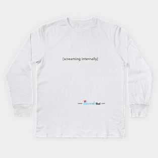 [Screaming Internally] Kids Long Sleeve T-Shirt